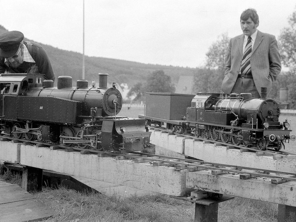 Mallet-Lok SEG 104 und DB 78 101 (5 Zoll Spur)