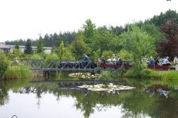 Brücke über einen See auf der Anlage (80kB)