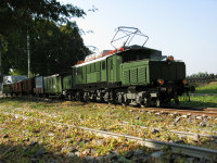E94 151 vor Güterzug (Spur 5) von R. Braun.